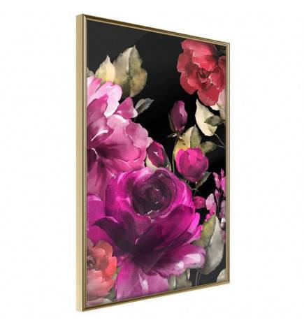 Plakat s šopkom raznobarvnih rož - Arredalacasa