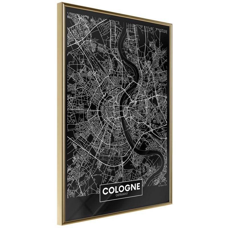 38,00 € Plakat z zemljevidom Kölna - Nemčija - Arredalacasa