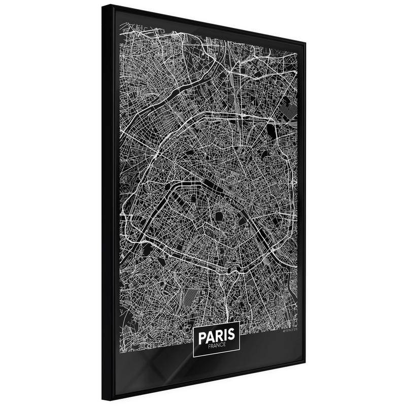 45,00 € Poster met kaart van Parijs