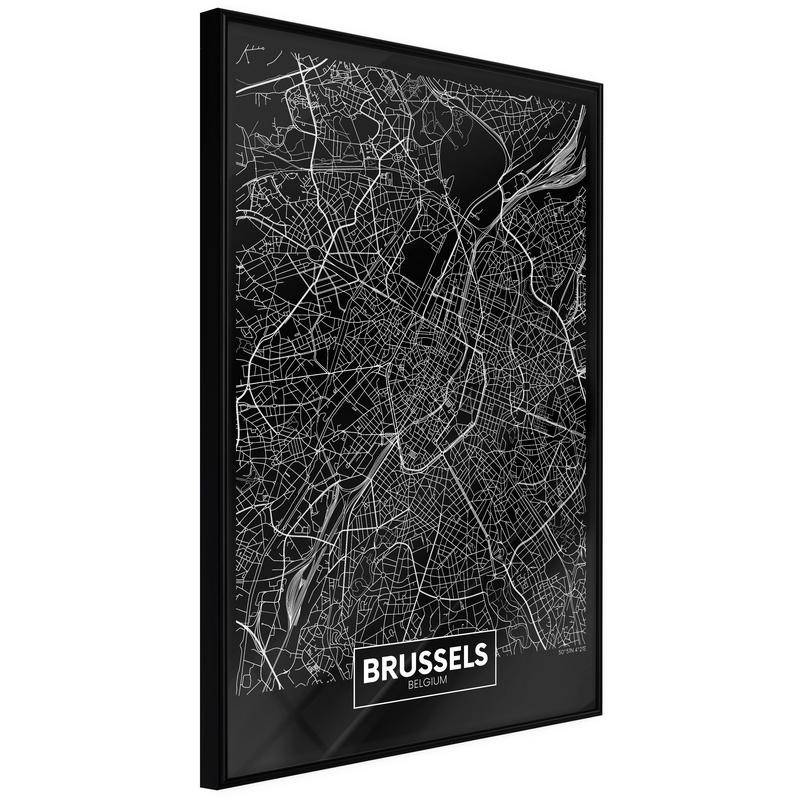 38,00 € Poster - City Map: Brussels (Dark)