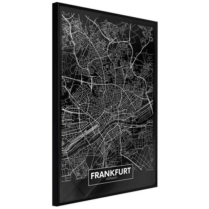 38,00 € Poster met kaart van Frankfurt, Duitsland, Arredalacasa