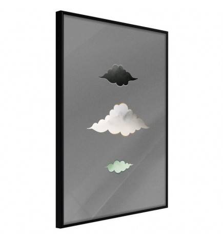 Poster in cornice con 3 nuvolette - Arredalacasa