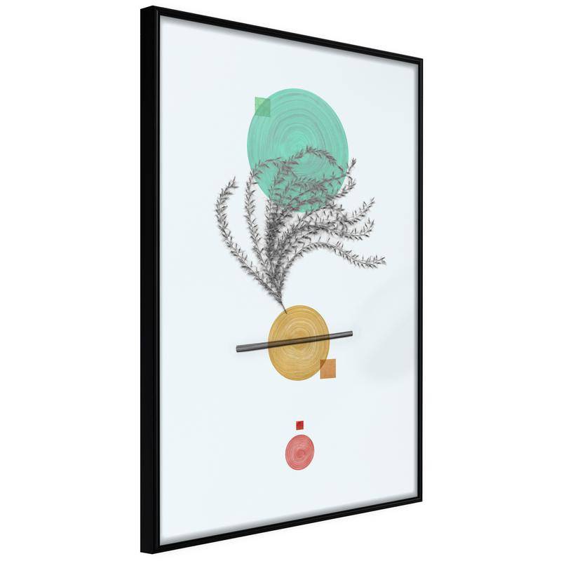 38,00 € Poster - Geometric Installation with a Plant