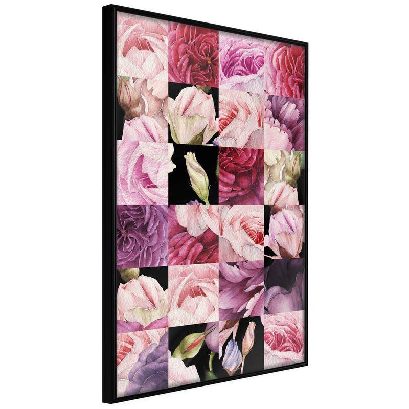 38,00 € Poster met een collage van rozen, Arredalacasa