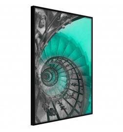 38,00 € Plakat z zelenim spiralnim stopniščem - Arredalacasa