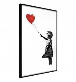 38,00 € Poster met het meisje en haar hart, Arredalacasa