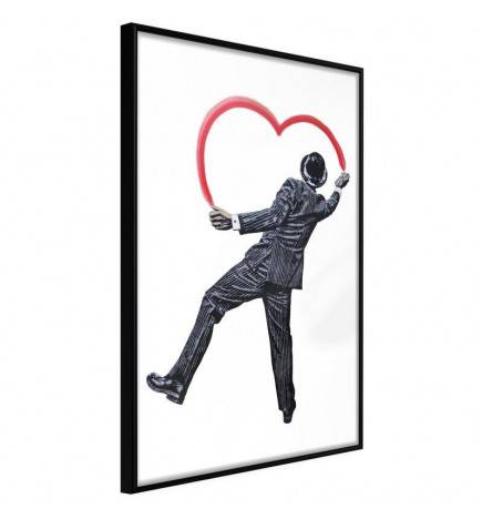 Poster in cornice con un uomo innamorato - Arredalacasa