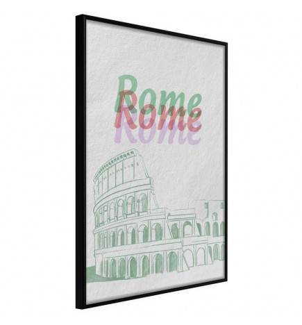 38,00 € Poster met colosseum en schrijven Rome Arredalacasa