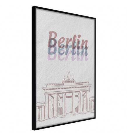 Poster met Berlijn en Berlijn schrijft Arredalacasa