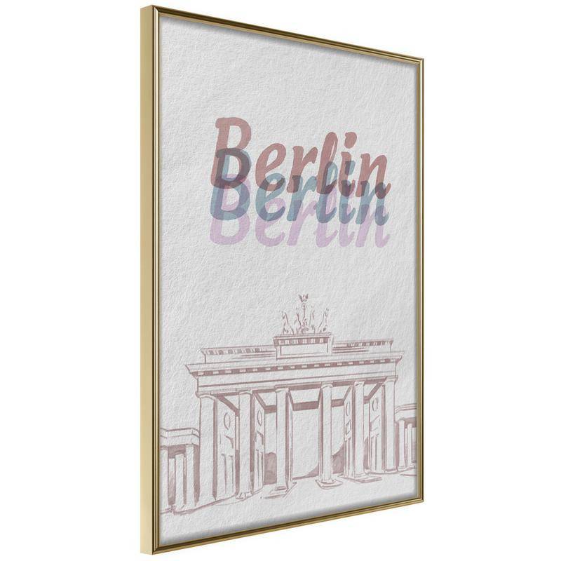 38,00 € Plakāts ar Berlīni un uzrakstu Berlin - Arredalacasa