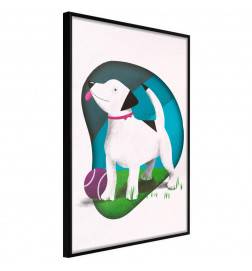 38,00 € Kinderen poster met een witte hond Arredalacasa