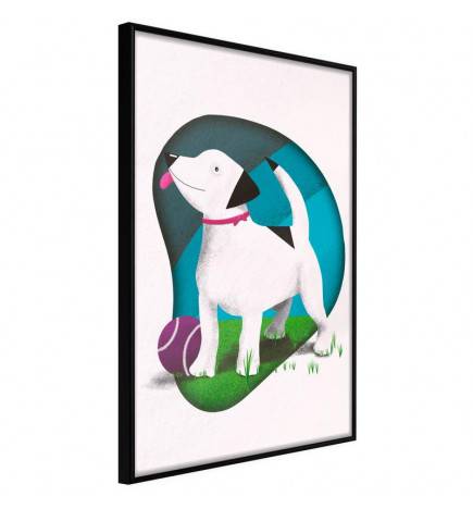 38,00 € Plakat za otroke z belim psom - Arredalacasa