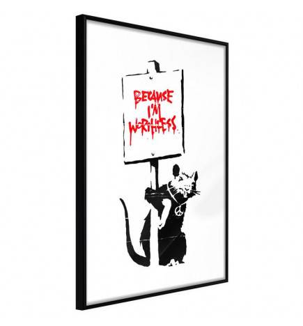 38,00 € Poster met een rat protesteert Arredalacasa
