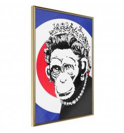 Plakat s kraljico opic - Arredalacasa