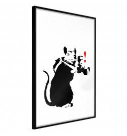 Plakat s črno-belo miško - Arredalacasa