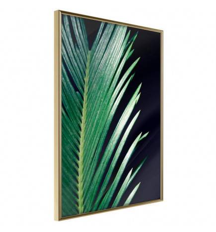 Plakat z zelenim palmovim listom - Arredalacasa