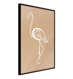 38,00 € Poster met een witte en transparante pelikaan Arredalacasa