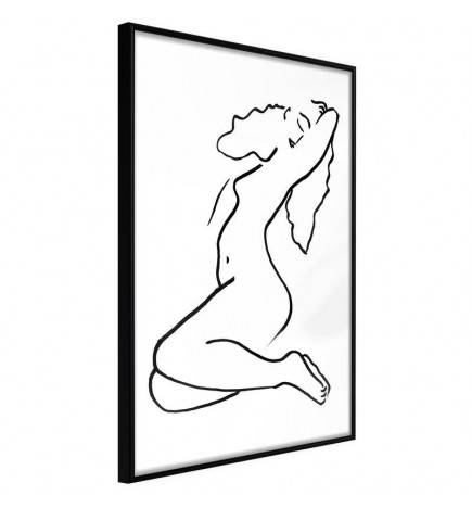 Plakat s skico gole ženske - Arredalacasa
