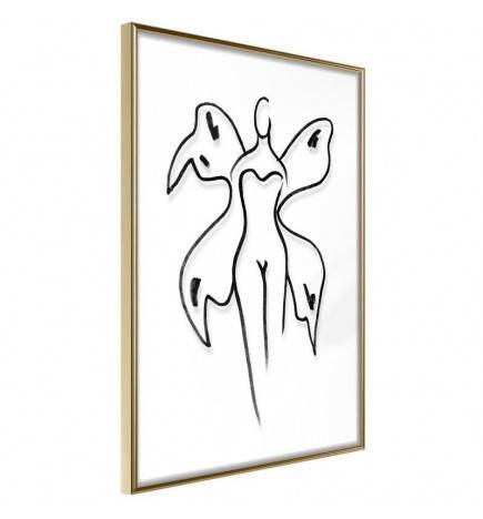 Plakat s skico angela brez tančic - Arredalacasa