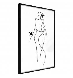 poster met een vrouwelijke silhouet Arredalacasa