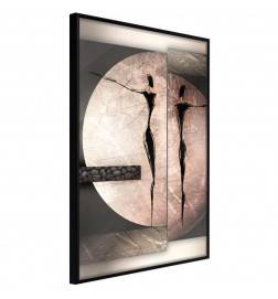 38,00 € Poster met maan en twee menselijke schaduwen, Arredalacasa