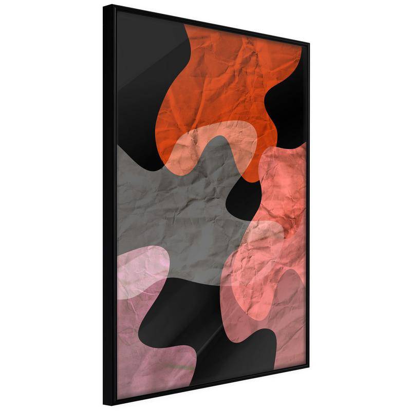 38,00 € Plakāts akvareļa stilā oranži pelēkā un melnā krāsā - Arredalacasa