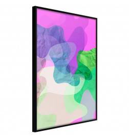 Poster - Colourful Camouflage (Pink)