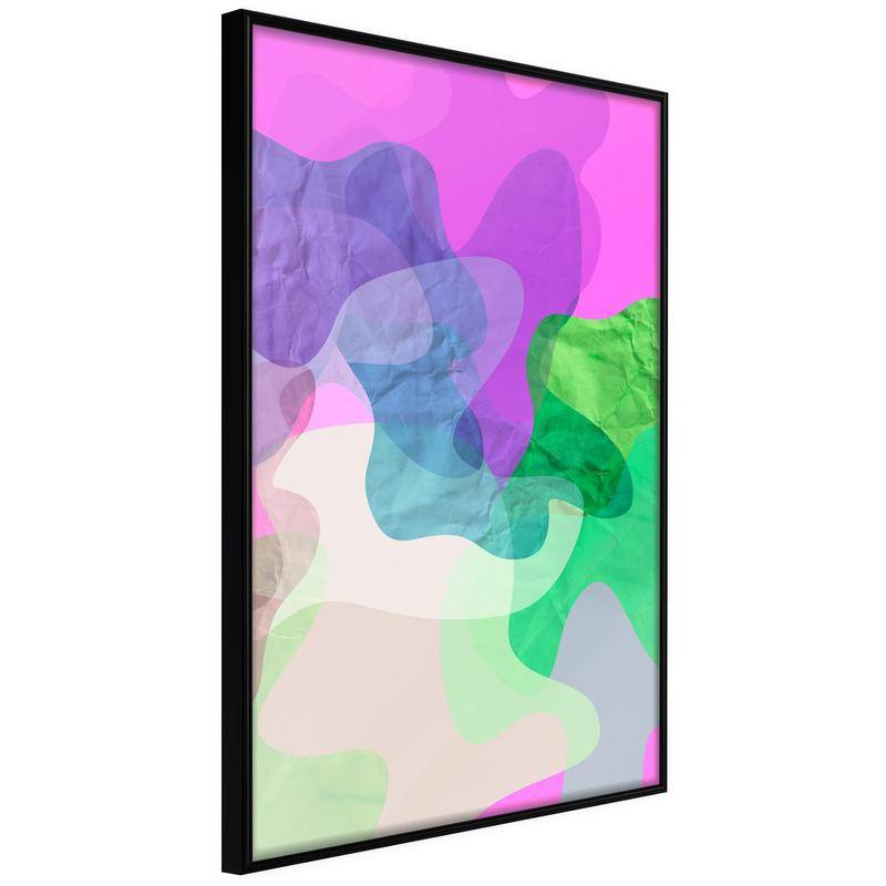 38,00 € Žalios, mėlynos ir rožinės spalvos akvarelės plakatas – Arredalacasa