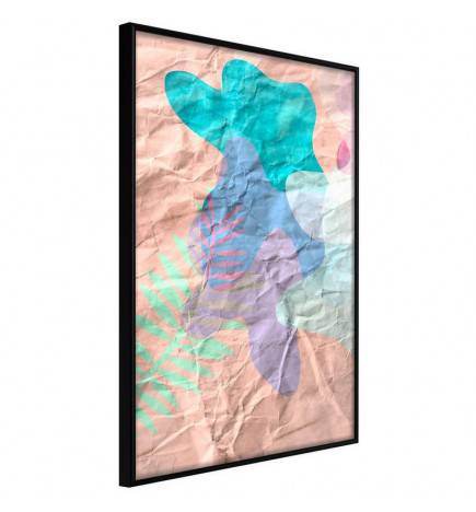 Poster - Colourful Camouflage (Peach)