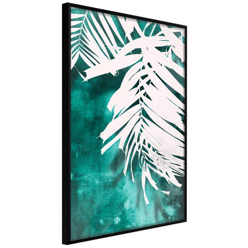 38,00 €Poster et affiche - White Palm on Teal Background