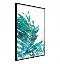 Plakāts ar divām zaļām palmu lapām - Arredalacasa