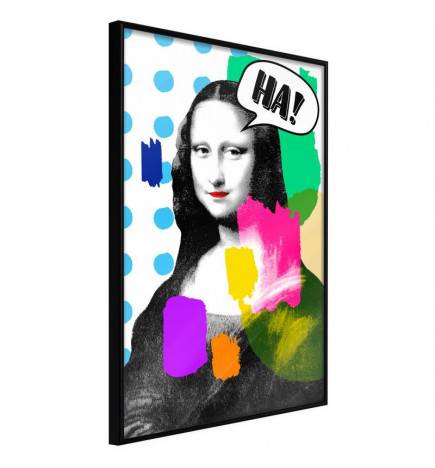 Plakat z Mona Lizo, ki pozira za selfie - Arredalacasa