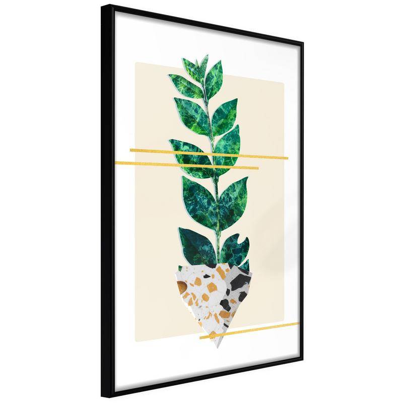 38,00 € Plakat z zelenimi listi in belimi cvetovi - Arredalacasa
