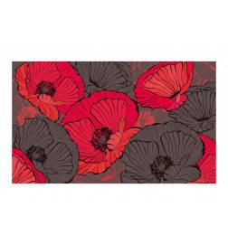 Wallpaper - Pleated poppies