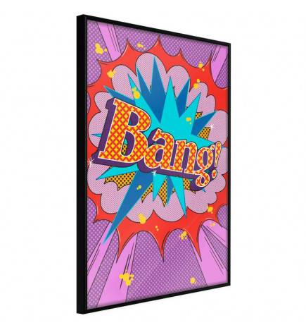Poster in cornice per bambini con la scritta Bang