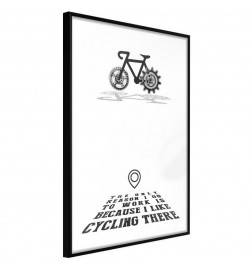 Motyvacinis plakatas dviratininkams - Arredalacasa