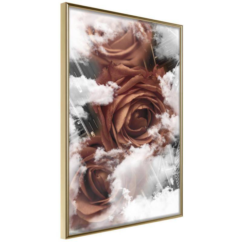 38,00 € Poster met bruine rozen