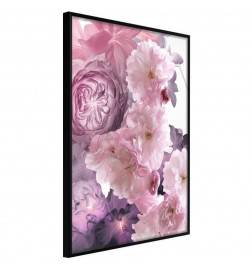 Poster met paars en roze peonies Arredalacasa