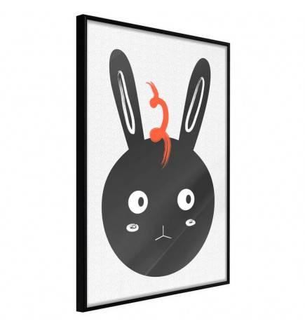 38,00 € Poster voor kinderen met een zwarte konijn