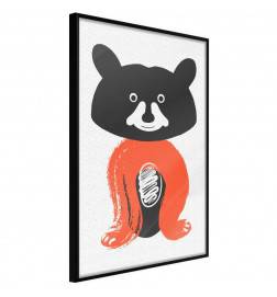Poster in cornice per bambini con un piccolo orsetto