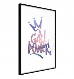 Plakat za dekleta z napisom Girl Power - Arredalacasa