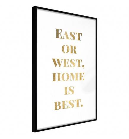 Poster - Home Is Best (Gold)