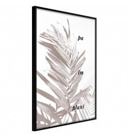 38,00 € Poster met grijze palmbladeren, Arredalacasa
