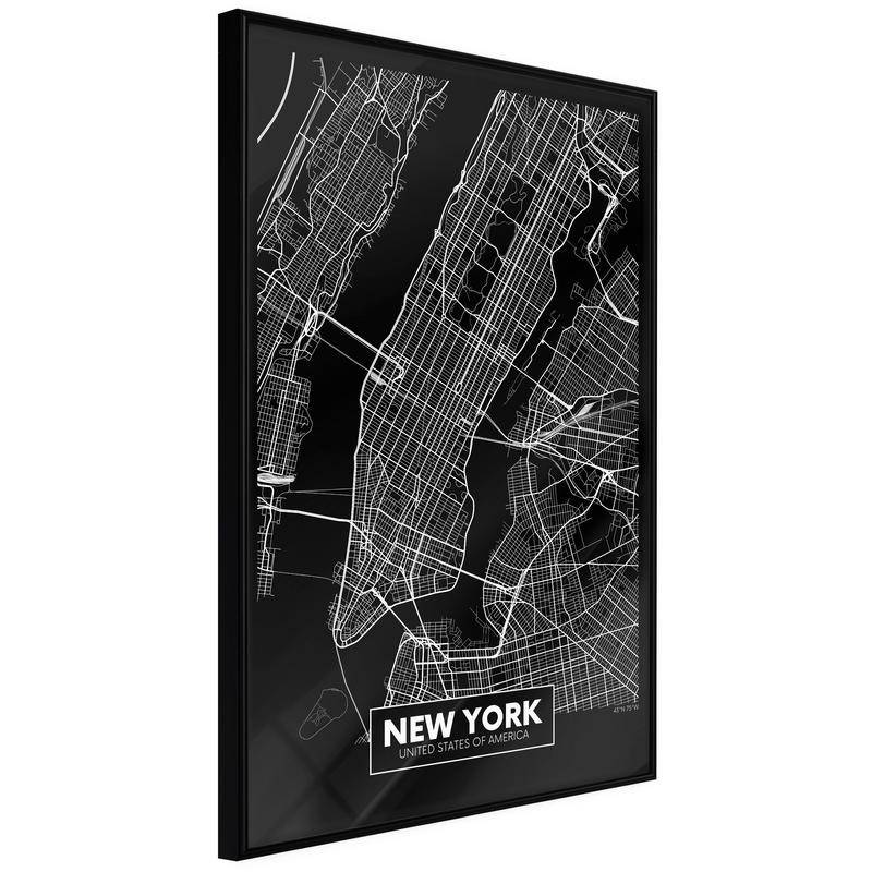 38,00 € Plakat z zemljevidom new yorka - Arredalacasa