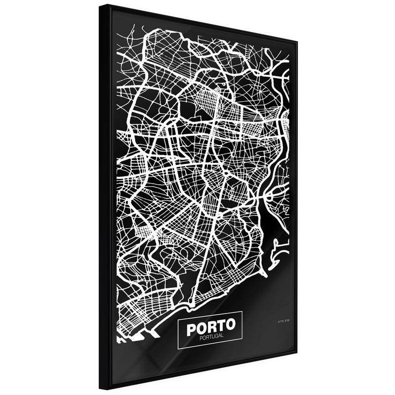 38,00 €Poster in cornice - Mappa di Porto - in Porrtogallo - Arredalacasa