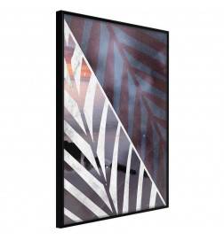 Plakāts ar mākslinieciskām palmu lapām - Arredalacasa