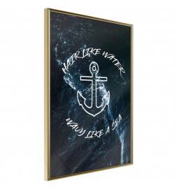 Plakat z mornarskim sidrom - Arredalacasa