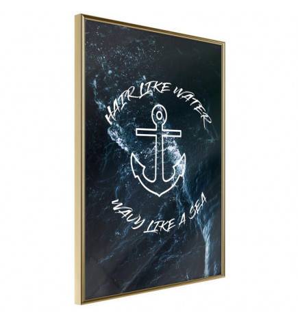 Plakat z mornarskim sidrom - Arredalacasa