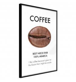 Poster in cornice con un chicco di caffè - Arredalacasa