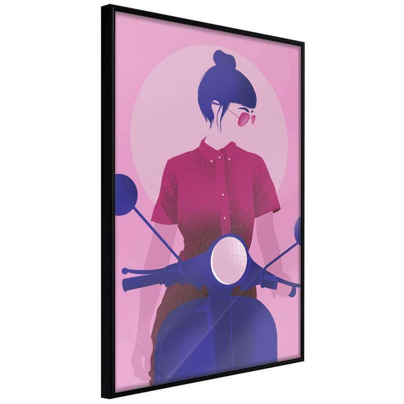 45,00 € Poster met een meisje op de scooter Arredalacasa